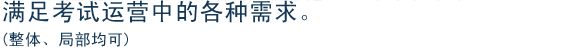 满足考试运营中的各种需求。(整体、局部均可)