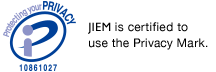 JIEM is certified to use the PrivacyMark.