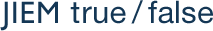 JIEM true / false